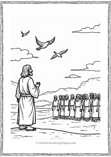 Moses Oversees The Miracle Of The Quail Free PDF Printable
