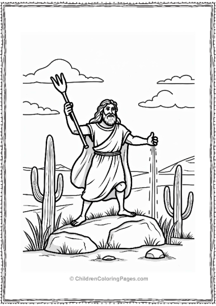 Moses Striking The Rock Free PDF Printable