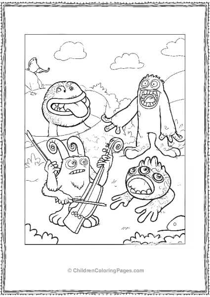 My Singing Monsters Mammott Maw Bowgart And Fwog Free PDF Printable