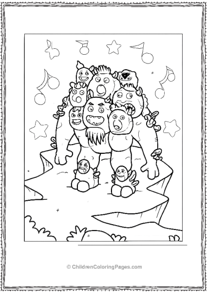 My Singing Monsters Quarrister Scaled Free PDF Printable