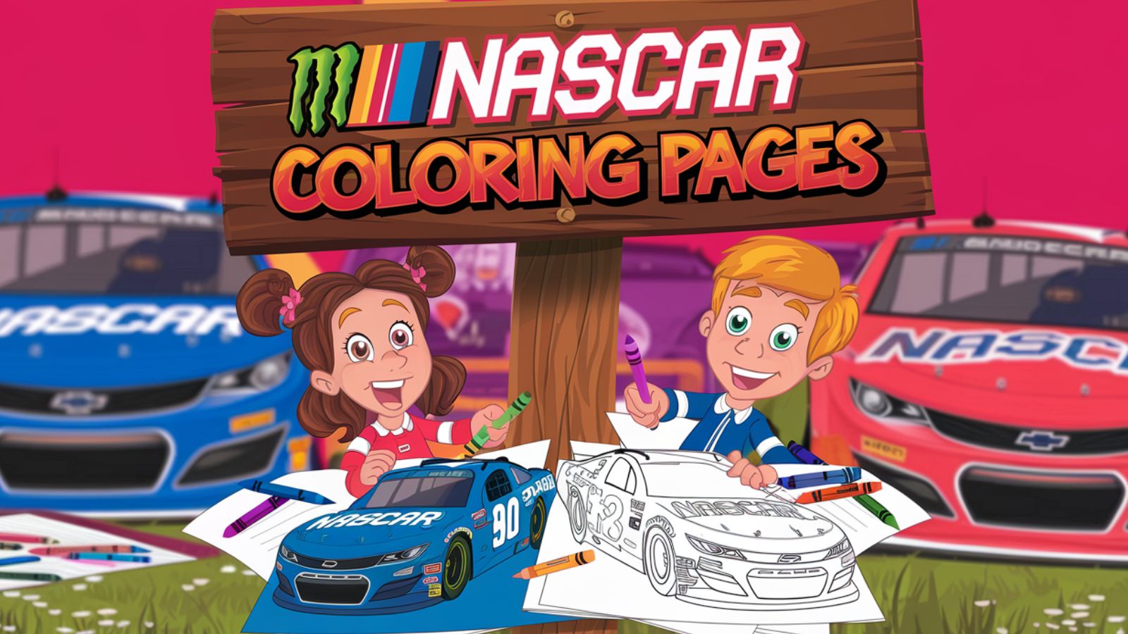 NASCAR Coloring Pages – Free PDF Printables 🏁🚗💨