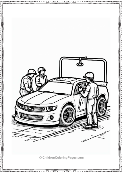 NASCAR Pit Crew At Work Free PDF Printable