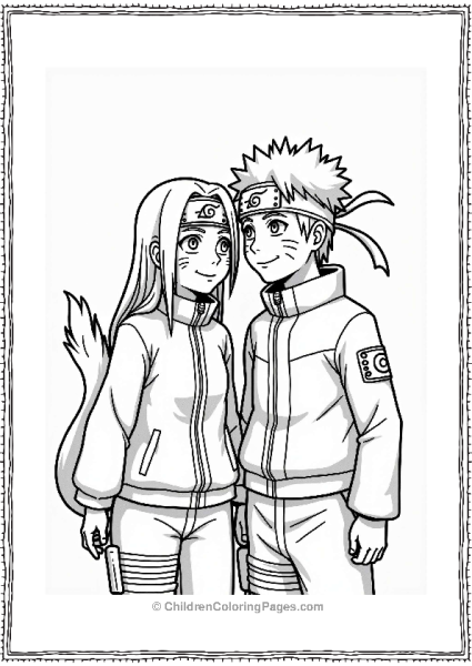 Naruto And Sakura With Nine Tails Free PDF Printable