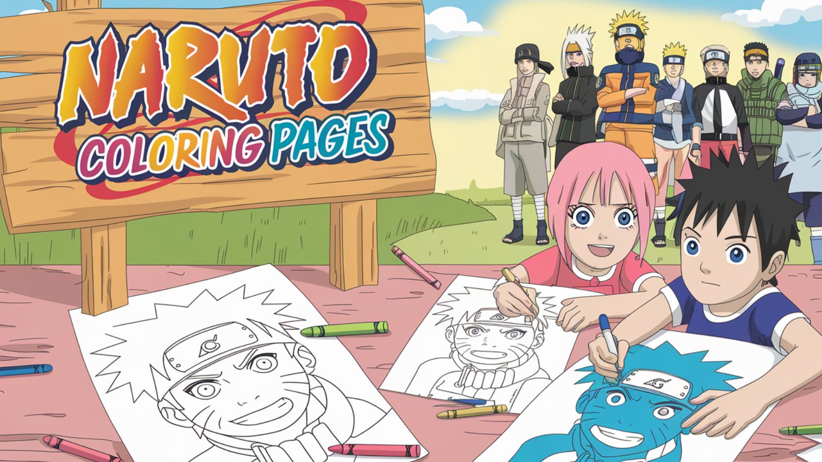 Naruto Coloring Pages – Free PDF Printables 🌀🧡👊💥