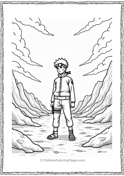 Naruto Practicing Jutsu With Nine Tails Free PDF Printable
