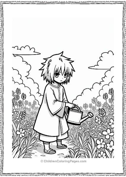 Naruto Sakura In Her Healing Garden Free PDF Printable