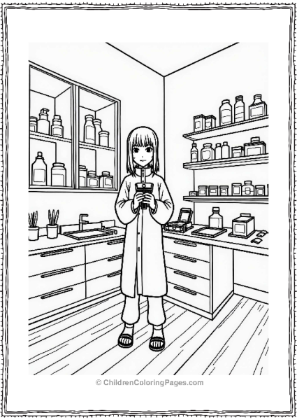 Naruto Sakura Organizing Supplies In Medical Room Free PDF Printable