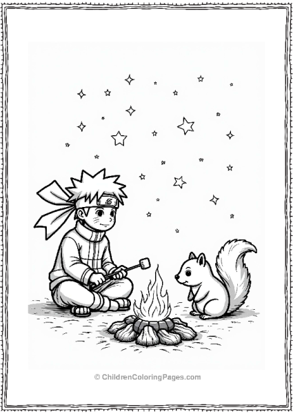 Narutos Campfire Adventure With Friends Free PDF Printable