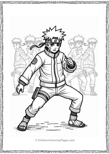 Narutos Dynamic Jutsu Pose Free PDF Printable
