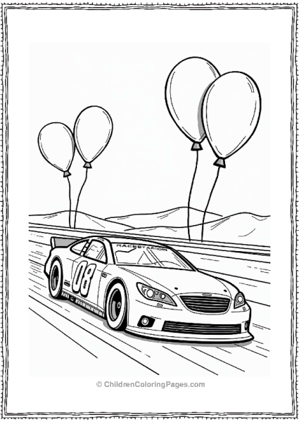 Nascar Race Car And Balloon Festival Free PDF Printable