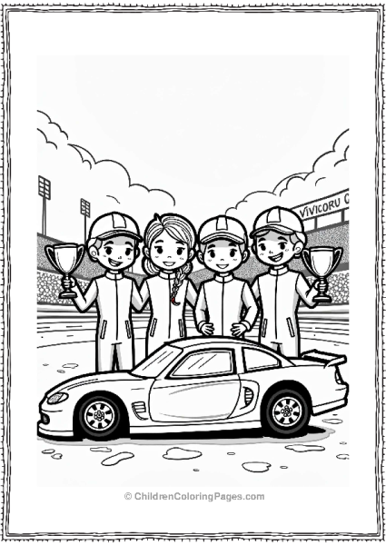 Nascar Victory Celebration With Friends Free PDF Printable