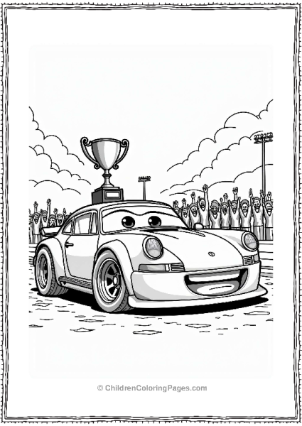 Nascar Winning Race Car In Victory Lane Free PDF Printable