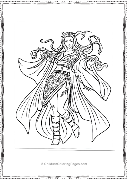 Nezuko As Demon Free PDF Printable