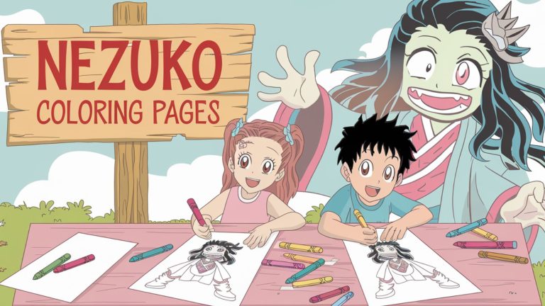 Nezuko Coloring Pages