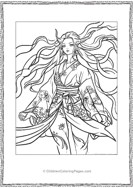 Nezuko In Demon Form Free PDF Printable