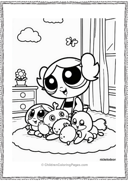 Nickelodeon Bubbles In Her Cheerful Bedroom Free PDF Printable