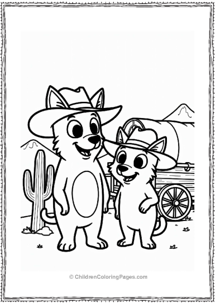 Nickelodeon CatDog In The Wild West Free PDF Printable