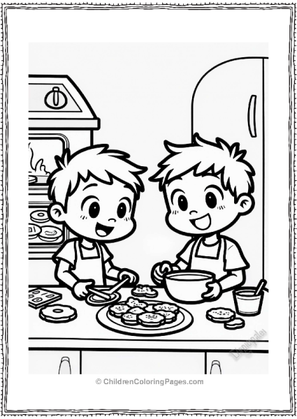 Nickelodeon ChalkZone Characters Baking Cookies Free PDF Printable