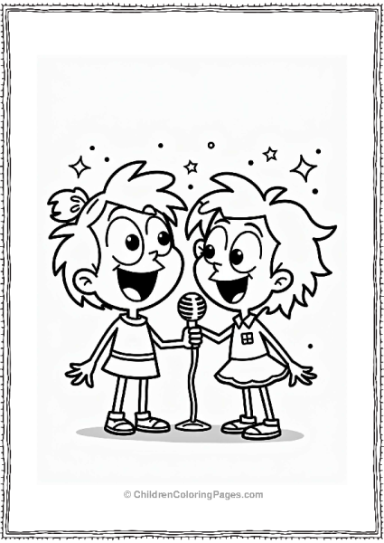 Nickelodeon Cosmo And Wanda Singing Together Free PDF Printable