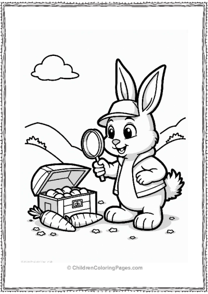 Nickelodeon Detective Bunny And Treasure Chest Free PDF Printable