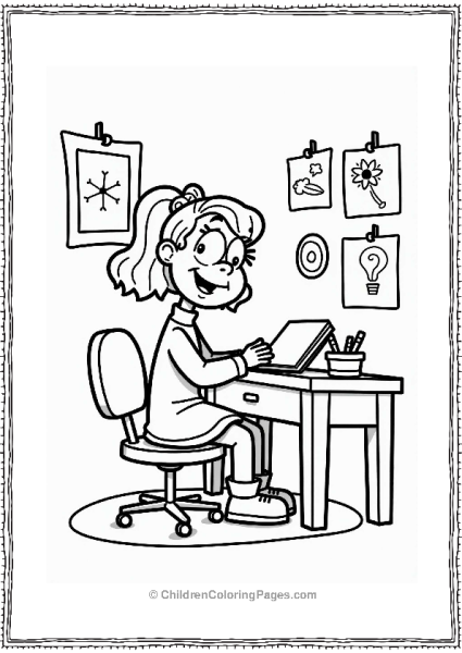 Nickelodeon Helga Pataki In Her Room Free PDF Printable