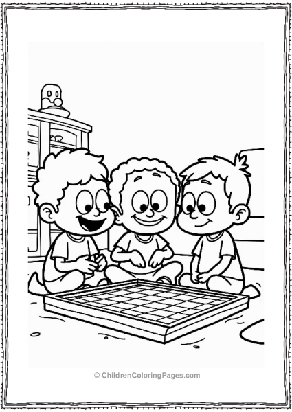 Nickelodeon Loud House Siblings Playing Board Game Free PDF Printable