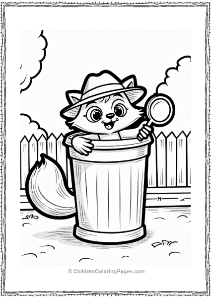 Nickelodeon Mischievous Raccoon Detective Free PDF Printable