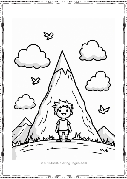 Nickelodeon Nickelodeon Character At The Foot Of A Mountain Free PDF Printable