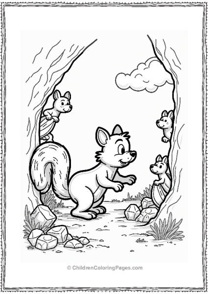 Nickelodeon Nickelodeon Character In A Treasure Cave Free PDF Printable