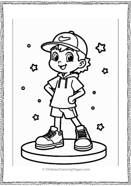 Nickelodeon Nickelodeon Character In Sporty Outfit Free PDF Printable