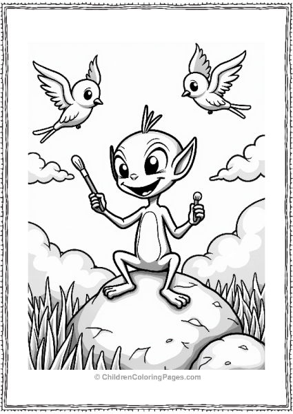 Nickelodeon Nickelodeon Character Painting The Sky Free PDF Printable