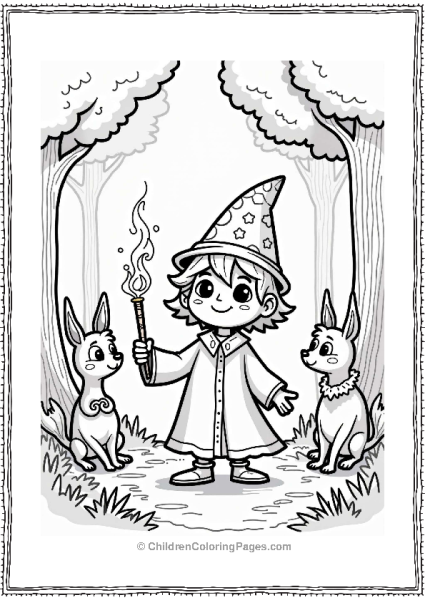 Nickelodeon Nickelodeon Characters In A Magical Forest Free PDF Printable