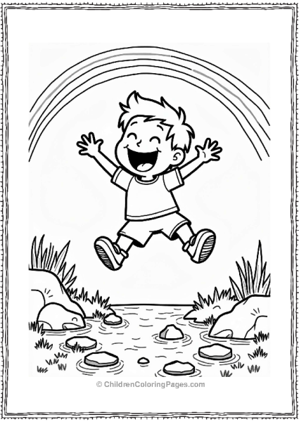 Nickelodeon Nickelodeon Characters Jumping Over A Creek Free PDF Printable