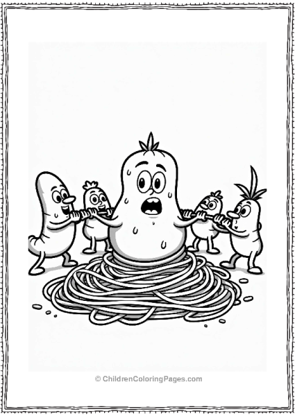 Nickelodeon Nickelodeon Characters Tug Of War Free PDF Printable