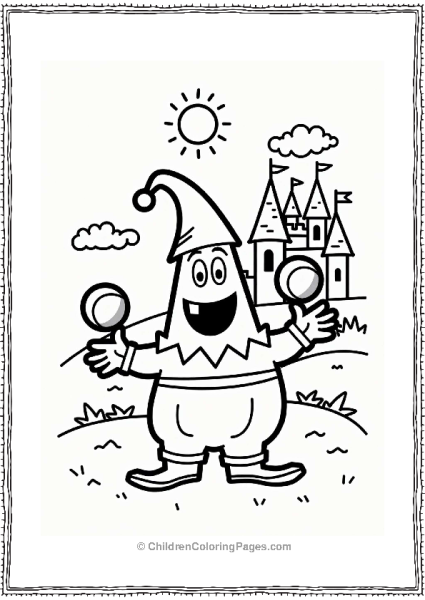 Nickelodeon Patrick Star As A Jester In Medieval Times Free PDF Printable