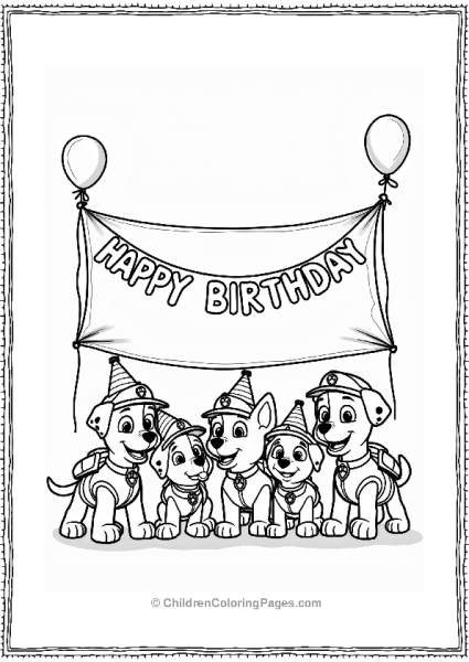 Nickelodeon Paw Patrol Birthday Celebration Free PDF Printable