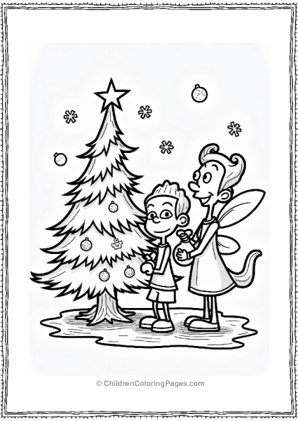 Nickelodeon The Fairly OddParents Holiday Cheer Free PDF Printable