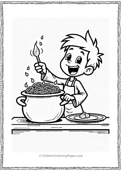 Nickelodeon Timmy Turner In The Kitchen With Cosmo And Wanda Free PDF Printable