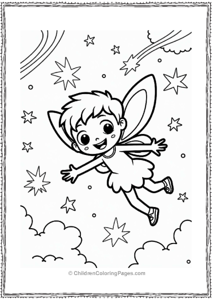 Nickelodeon Timmy Turner With Cosmo And Wanda In A Wishful Sky Free PDF Printable