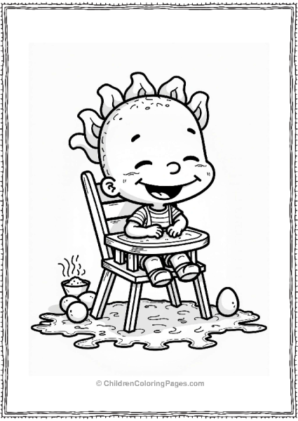 Nickelodeon Tommy Pickles Making A Mess Free PDF Printable