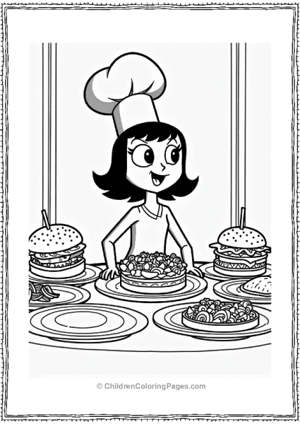 Nickelodeon Trixie Tangs Fancy Dinner Scene Free PDF Printable