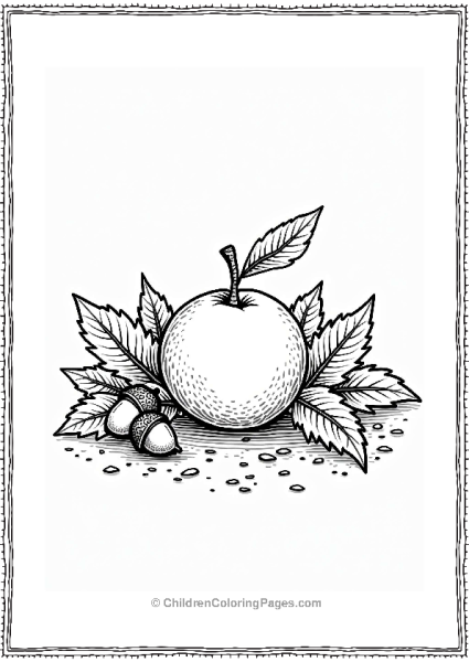 Orange Among Autumn Leaves Free PDF Printable