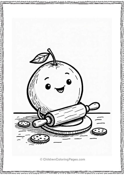 Orange Baking Cookies Free PDF Printable