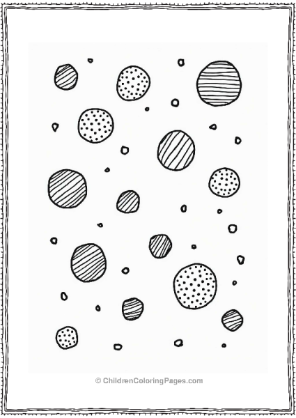 Orange Dot Patterns For Coloring Free PDF Printable