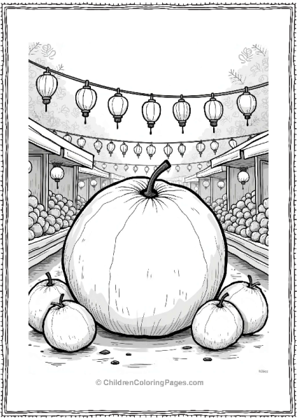 Orange Fruit At A Festival Market Free PDF Printable