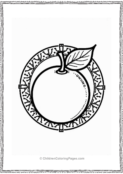 Orange Fruit For Good Fortune Free PDF Printable