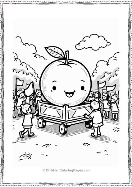 Orange Fruit In A Festival Parade Free PDF Printable