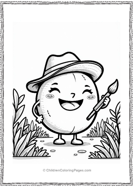 Orange Fruit Painting A Garden Free PDF Printable