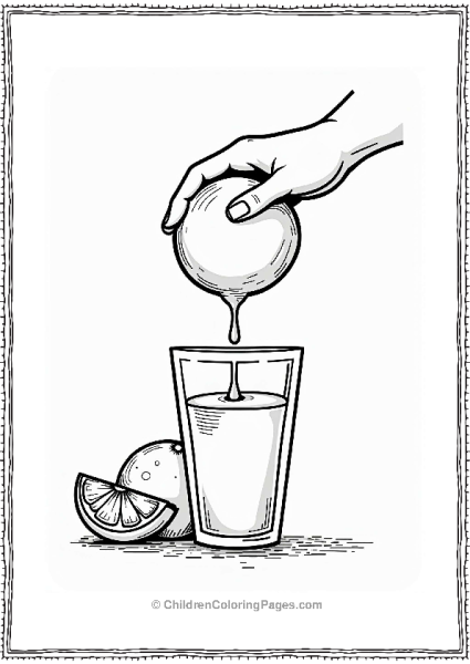 Orange Juice Scene Free PDF Printable