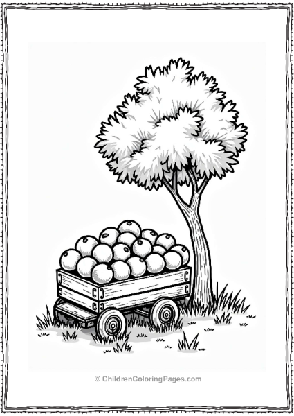 Oranges In A Cart Free PDF Printable